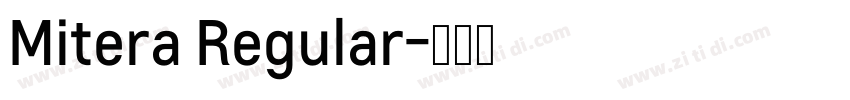 Mitera Regular字体转换